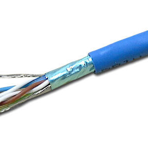 Cat 5e FT4 Solid Shielded Blue