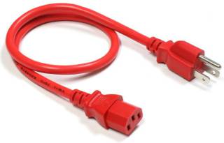 10ft Red Power cords