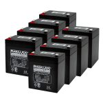 Datalex NP5 12 (12v 5Ah) Replacement Batteries for RBC43 APC UPS (Pack of 8)