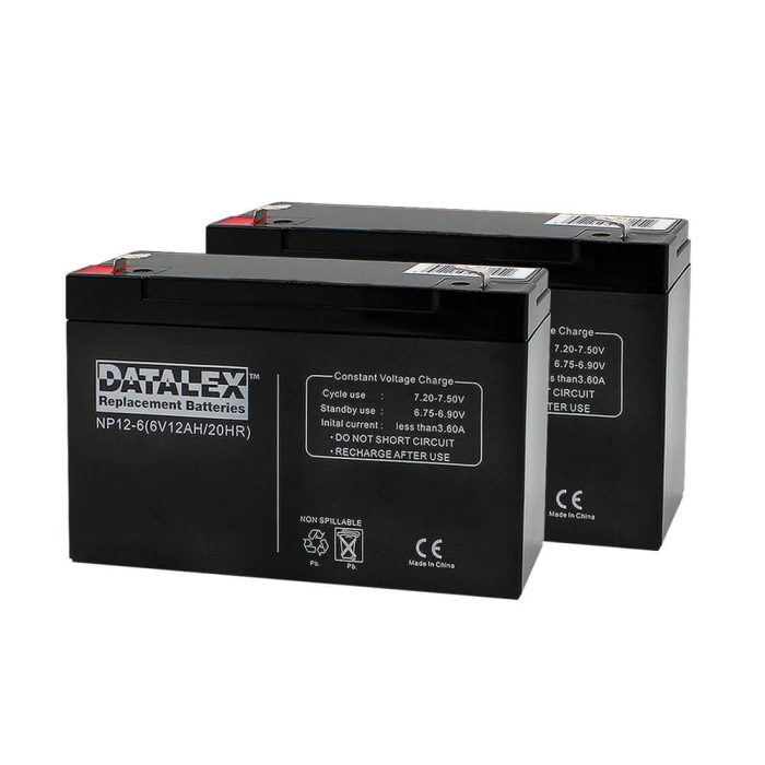 LexTec-Battries-NP6V-12Ah-2 Pack