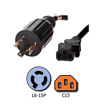 L6-15P to C13 Power Cable